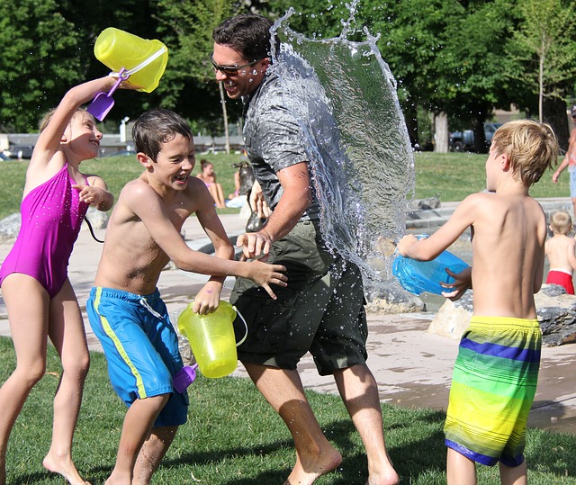 Parent Child Water Play Bonding