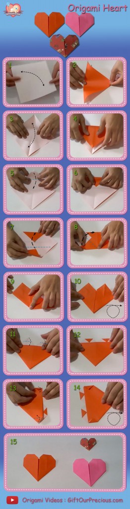 How to make an Origami Heart