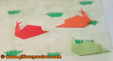 Origami Snail