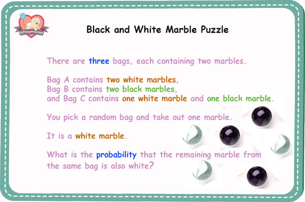 Black and White Marble Puzzle