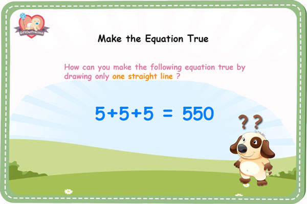 How to Make the Equation True - Math Puzzle Games with Answers