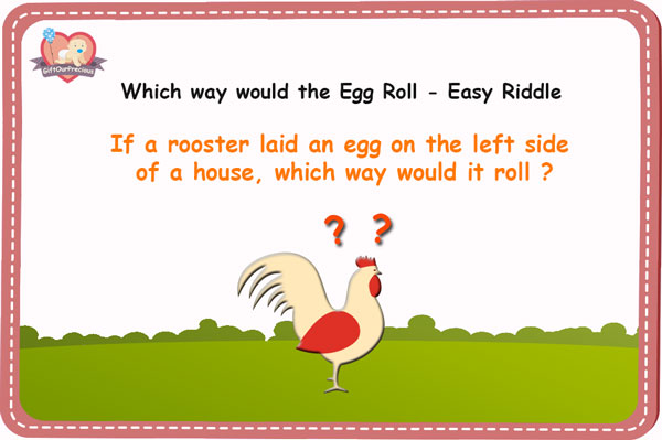 Which way would the Egg Roll - Easy Riddles with Answers