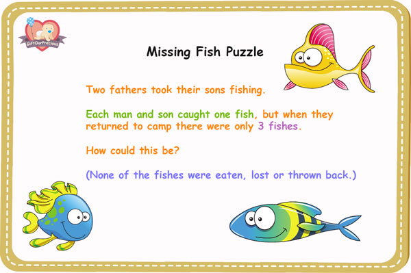 Missing Fish Puzzle - Logical Puzzles Questions and Answers