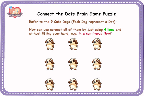 Connect the Dots Brain Game Puzzle