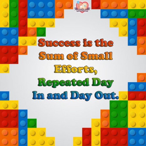 Success is the Sum of Small Efforts, Repeated Day In and Day Out.