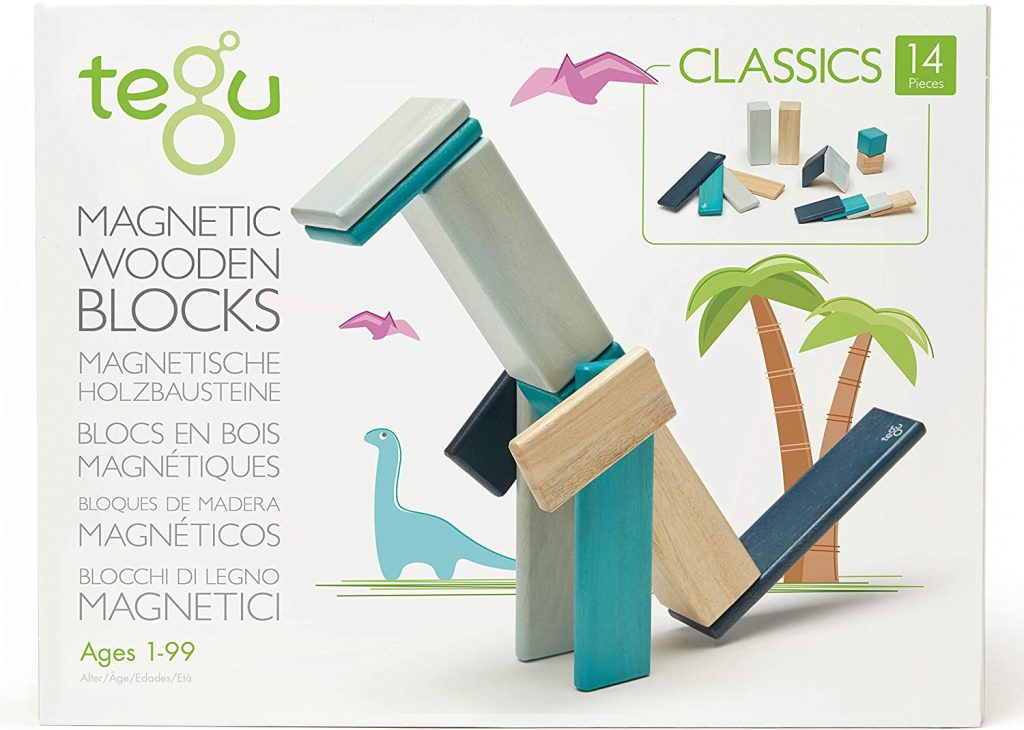 14 Piece Tegu Magnetic Wooden Block Set