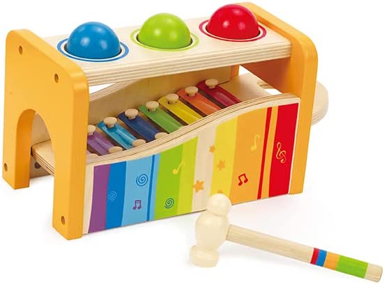 Hape Pound & Tap Bench with Slide Out Xylophone